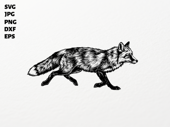 Download Running Fox SVG for Cricut Sublimation - Fox svg Collection