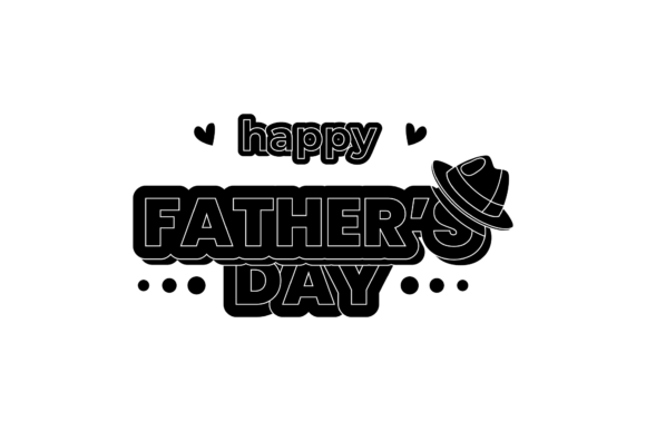 Download Father's Day Decoration Event Black Icon - Premium Resources