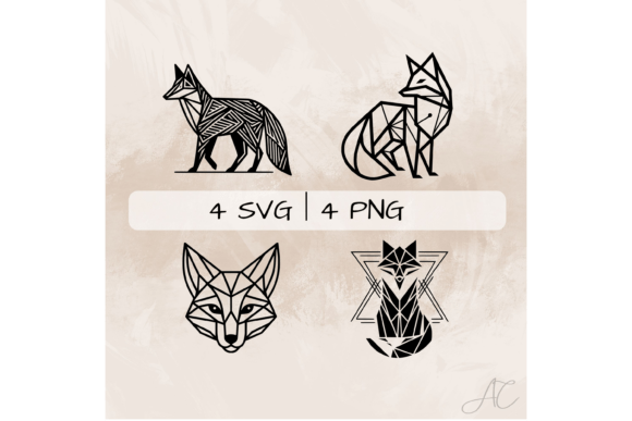 Download Fox SVG Bundle, Geometric Fox PNG - Fox svg Collection