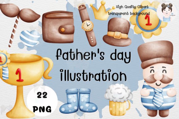 Download Father's Day Illustration - Premium Bundle